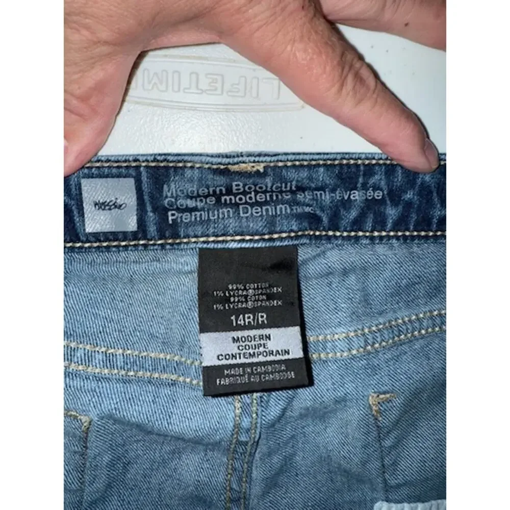 Mossimo Modern Bootcut Women's Size 14R/R Jeans - Picture 3 of 5